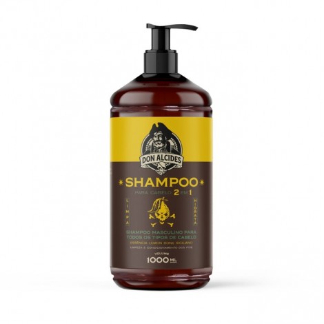 Shampoo Para Cabelo 2 em 1 Peaky Lemon Bone Siciliano Don Alcides 1 Litro